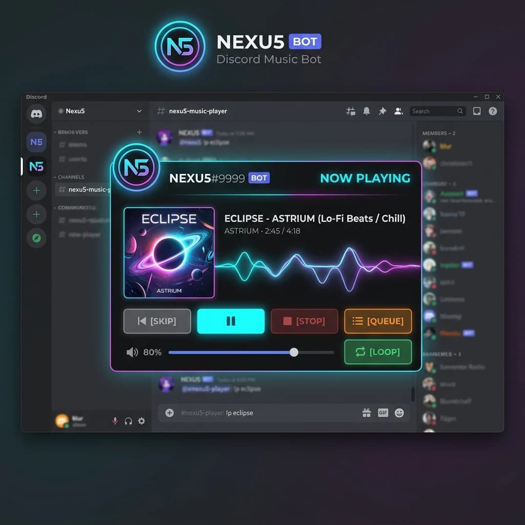 NEXU5 Discord Music Bot screenshot 1
